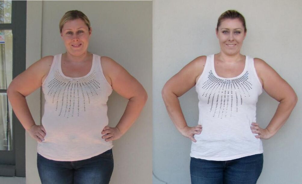before and after losing weight on a 6 petal diet