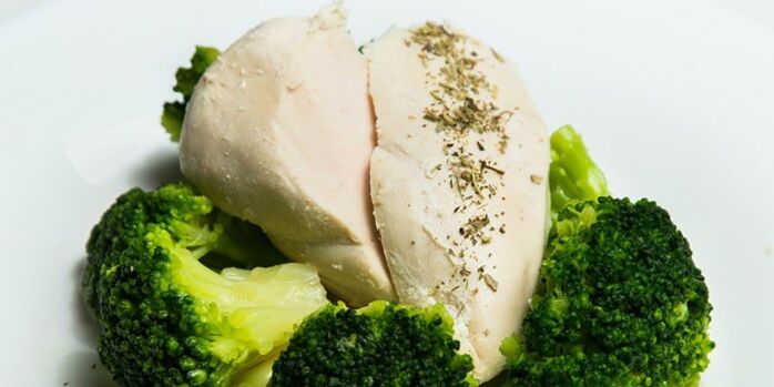 boiled chicken breast for kefir diet