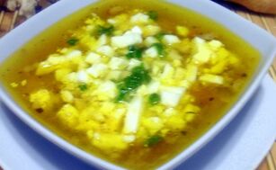 fish soup with egg for gastritis